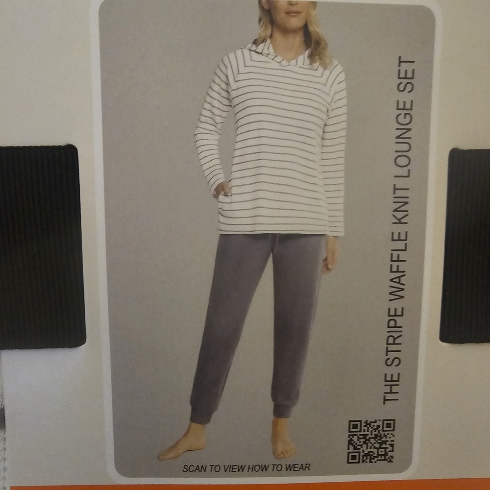 The Striped Waffle Knit Lounge Set